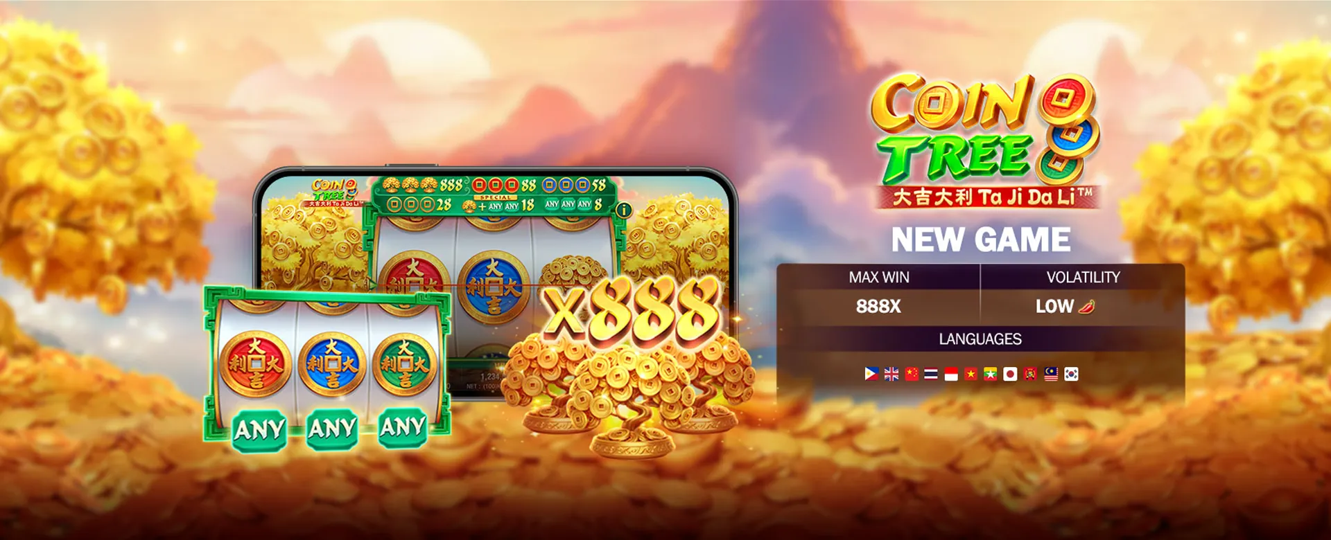 nn777 Latest Promotions Hero Image: Golden casino chips and dice with glowing light effects, representing exciting online betting offers.